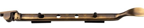 Victorian Casement Window Stay Handle & 2 Pins - 270mm Length Antique Brass Bar