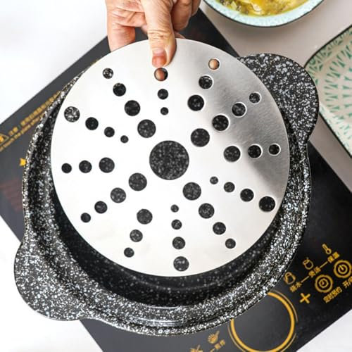 Premium Wärmeverteilerplatte für Induktionsherde aus Edelstahl (23cm)