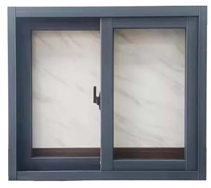 Generisch Schuppenfenster und mehr 23,6 x 31,5 Querbalkenfenster, Schuppenfenster aus verdicktem Glas, Aluminiumrahmenfenster(60x80cm/23.6x31.5in)