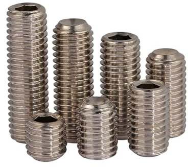 Haroar 10 Stück 5/32-32x1/8~1 Gewinde SUS304 Edelstahl Innensechskant-Stellschrauben mit Cup Point Madenschrauben(1/2)