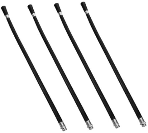 Veemoon 4pcs Hose Replacement Flexible Rubber Tube Discharge Accessory for Safety Protection in Home Workplace