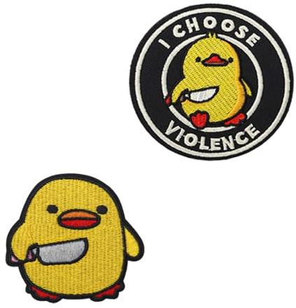 2 parches bordados con texto en inglés I Choose Violence para ropa, mochila, chaqueta, chaleco, sombrero, bolso, motociclista, uniformes, brazalete, pantalones, bolsa, abrigo