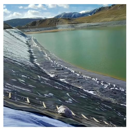 Revestimiento de estanque de peces koi de alta densidad para exteriores, membrana preformada de 3 mm de grosor para jardín acuático, fuente y cascada (4 x 20 m) - Lámina de plástico de barrera de