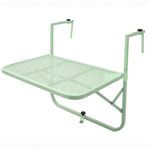 SynapSYA balkongbord fällbart litet mini modern enkel trädgård balkong räcke metall kolstål väggmonterad hopfällbar (färg: 1)