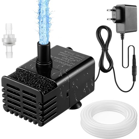 Automatische Mini-Tauchpumpe mit Wassersensor, 2,5m Schlauch & Rückschlagventil, 280L/h Kondensatpumpe für Klimaanlage, Luftentfeuchter, Keller,Eismaschine,Bautrockner,automatisches Ein Aus