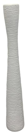 SZLIFE Vaso Da Terra Alto in Pp, Vaso Decorativo Da Interno, Vasi Infrangibili per Fiori Perper Composizioni Stelo Lungo E Pezzi D'arredo Di Grande Impatto, Bianco 47.8 Cm