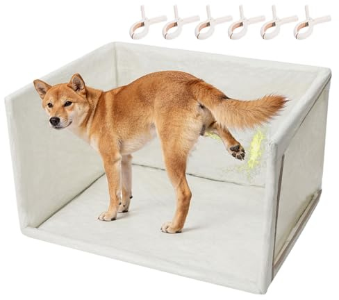Hundetoilette,Haustierzubehör Mit Wasserdichten Hohen Wänden - Hundebadzimmer Mit Toilettenbox Im Innenbereich,Für Kleine Mittelgrosse Grosse Welpen Zuhause Balkon Reise Outdoor