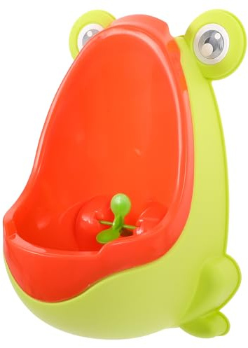 NAMOARLY Urinario Diseño a Prueba de Derrames en Forma de Rana de Pp Práctico y Delicado para Entrenamiento de Baño Infantil