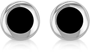 Tuscany Silver Dam sterlingsilver rund svart onyx 10 mm stud örhängen 8,57.9219, 10 mm, Sterlingsilver, Onyx