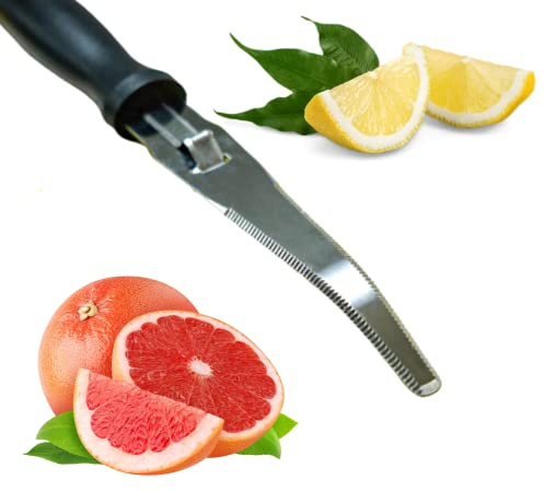 Better Houseware Grapefruit Knife - Stainless Steel Knife with Nylon Handle, Serrated Edge, Dishwasher Safe | Kitchen Utensils