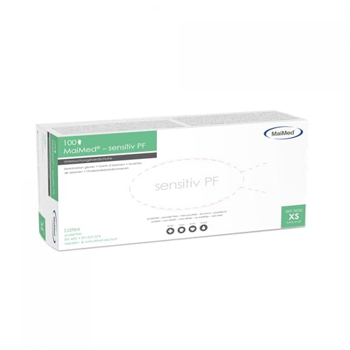 MaiMed® sensitiv PF Einmalhandschuhe, Latex, puderfrei 100 Stck.