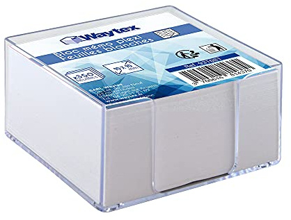 Waytex 931081 - Bloc de notas (9 x 9 cm, 350 unidades), color blanco