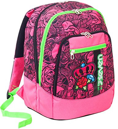 Seven Zaino Seven Advanced, Roses Girl, Rosa, 30 Lt, Doppio scomparto, Scuola & Tempo Libero