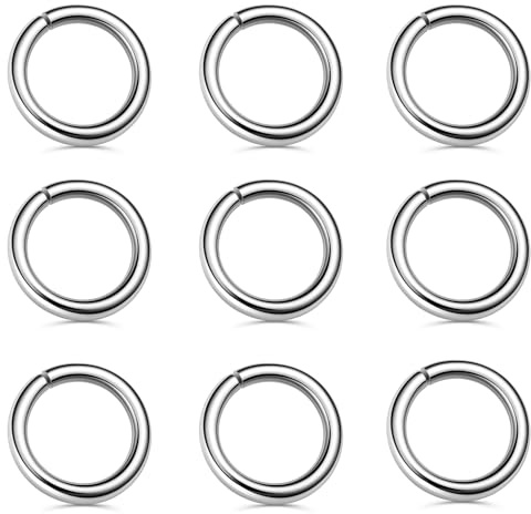My-Bead offene Biegeringe 2mm 925 Sterling Silber Schmuckringe zum Basteln Verbinden & Reparieren Rundringe Schmuckherstellung DIY Armbänder & Ketten (10 Stück)