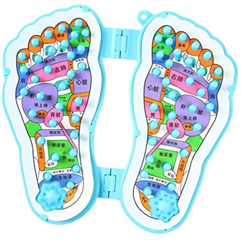 Tappeto Massaggio Piedi Acupressione ABS Blu, Piastra Antistress Portatile | Riduce Tensione e Stress, Alta Elasticità, Sicuro e Inodore, Uso