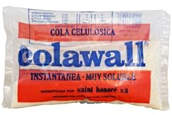 Cola Celulósica en Polvo - 50 gr - Rendimiento 10-15 m² - Gran Poder Adhesivo - Ideal para Papeles Pintados - Sin Químicos Adicionales Peligrosos - Fabricado en Europa