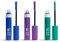 3INA MAKEUP - The Color Mascara 482 + The Color Mascara 793 + The Color Mascara 850 - Morado - Turquesa - Azul - Máscara de Pestañas de Colores con Keratina -Volumen y Definición -Vegan - Cruelty free