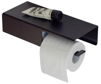 YOUS® Premium Toilettenpapierspender mit Feuchttuch Box Real Big Spender (Tiefschwarz)