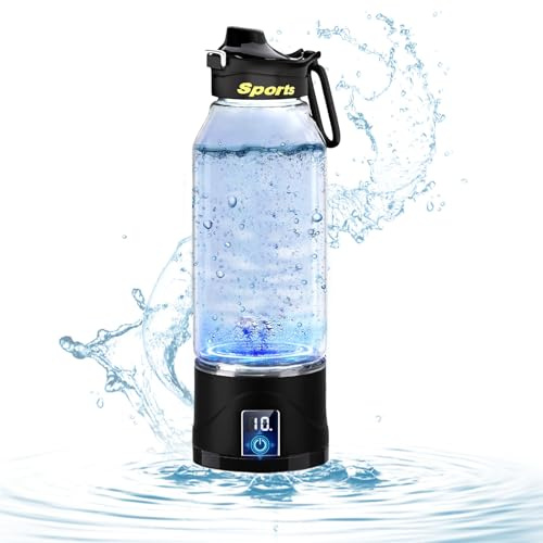 Botella de agua de hidrógeno de 1000 ml, generador de agua de hidrógeno portátil, taza de agua rica en hidrógeno, máquina de agua de hidrógeno recargable por USB, botella para viajes, deportes