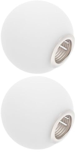 DECHOUS Shatterproof Glass Ball Lampshade G9 Socket Easy Install Ceiling Cover Set of 2
