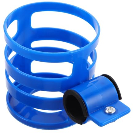 Warmhm Porte-gobelet pour Moto Et Vélo Rond Bleu en Plastique Solide, Support Léger Multifonction pour Bouteilles D’Eau, Téléphone Et Clés, Installation Rapide pour Cyclistes Et Motards