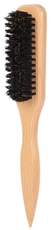 Bristle Slick Back Hair Brush for Sleek Ponytail Bun Smoothing Baby Hairs Flyaways Edge Control Backcombing Teasing Wide for Sectioning Parting