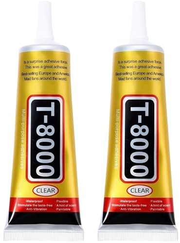 2PCS T8000 Phone Screen Glue, Jewellery Glue - Clear Contact Adhesive for Phone Screen Repair, Electronics, Jewelry & Multi-Function Fixes - Fast-Drying, Durable & Waterproof Bonding Glues