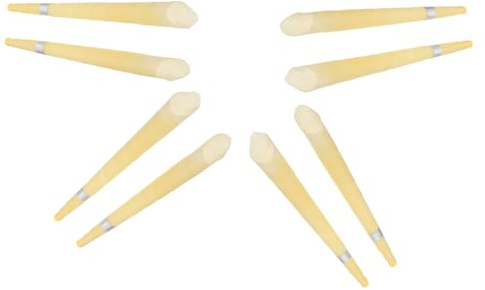 Mikinona Velas Aromáticas de Cera de Abejas Natural para Limpieza de Oídos, 8 Piezas, Forma de Trompeta Grande, Color Amarillo Claro, Removedor Práctico para Cuidado Auditivo y Alivio