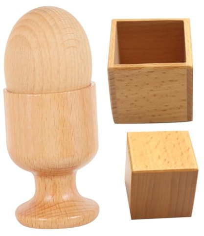FUNOMOCYA Jouets de Coordination Œil-Main pour Bébé – 2 Ensembles Éducatifs en Bois – Jeu D’éveil Montessori pour Motricité Fine et Développement Logique