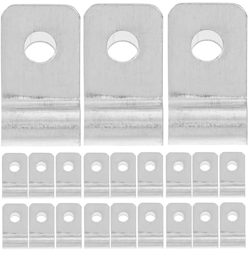 ORFOFE Pinces de Fixation pour Fil Soudé 100 Pièces en Acier Inoxydable, Installation Simple sur Clôtures en Bois et Métal, Clips Adaptés pour Élevage et Grillage Rigide