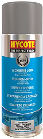 Hycote Fast Drying Aerosol Car Spray Paint, Chrome Look, 400 ml