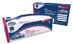 Premier Protector Latex Exam Gloves, Natural, Non-Powdered, Pack of 100, Small