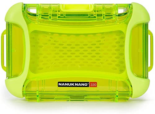 Nanuk 330-0002 Nano Series Waterproof Large Hard Case for Phones, Cameras and Electronics (Lime)
