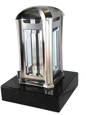 designgrab AEL5AGB1Swed Grablampe Venezia aus Edelstahl, Silber, 13 x 13 x 24 cm