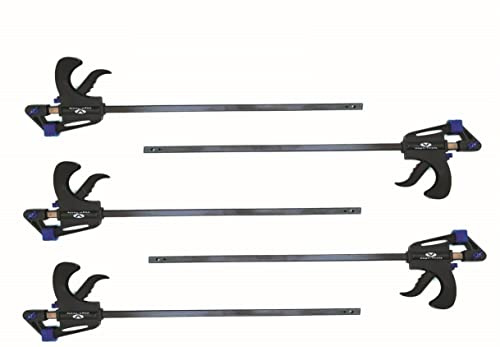 5x Einhandzwinge Schraubzwinge 600mm Leimzwinge Schnellspannzwinge
