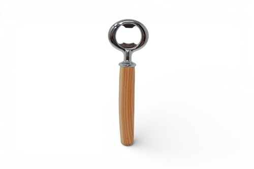 Holz Flaschenöffner Bottleopener Kapselheber aus Eibe Holz verchromt handmade Geschenk Geschenk-Idee