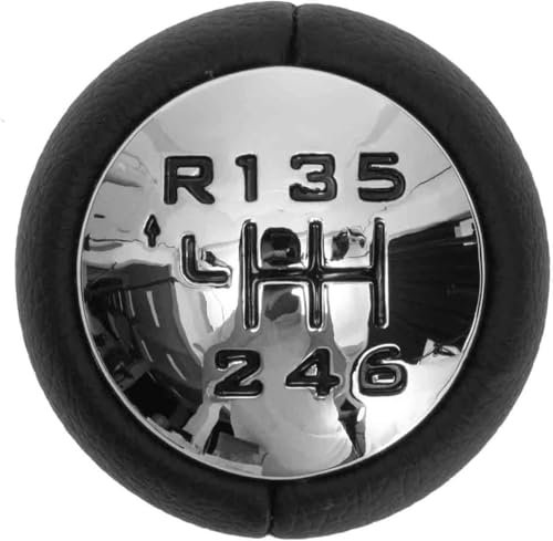 Pomo De Cambio De 5 6 Velocidades Para PEUGEOT 807 Para Expert Para Citroen Para Jumpy Para Fiat Para Ulysse Palanca De Cambio De Marchas Manual De Cuero De Pu Para Coche 2002-2009 (Color : 6-speed)