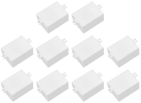 sourcing map 1.81 x 1.38 x 0.94 Junction Box Dustproof DIY Electronic Wiring Box Enclosure Project Case ABS for DIY Electronic Projects Grey, 10 Pack