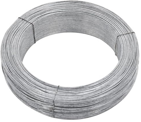 qohoio Filo per Recinzioni 250 m 2 mm in Acciaio,per Legatura Giardino,Filo Tensione Recinzione,Fai da te-144483