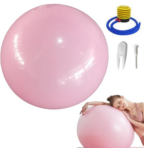 Generisch Workout Gym Ball, Yoga Ball, Gymnastics Ball, Balance Yoga Ball, Anti-Breakage, Thickened Sensory Training Ball for and Girls, Excellent Durability Under Pressure