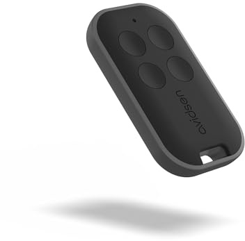 Avidsen Télécommande Portail 4 Boutons, Rolling Code, Portée 80 m | 433,92 MHz, 4 canaux, pile CR2032 incluse, portée 80 m en champ libre, Rolling Code 16 bits
