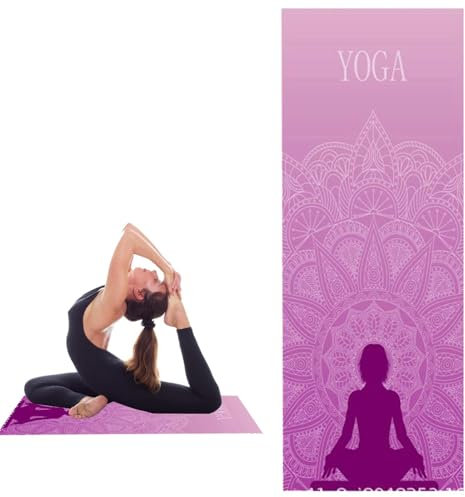 Yoga-Decke,Aktives, trockenes, rutschfestes Reise-Strandtuch in Mattengröße | Faltbare Mikrofaser-Badetücher, Trainingsausrüstung für Bewegung, Fitness, Pilates und Yoga