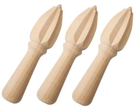 NAMOARLY 3pcs Manual Lemon Zester Tool Handheld Citrus Juicer Wooden Fruit Extractor Multi-function Kitchen Tool for Juice