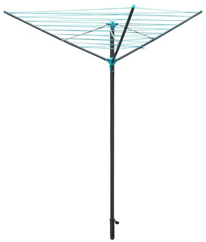 Taylor & Brown 30m Rotary Airer Clothes Line With 3 Arms For Laundry Drying Washing Outdoors Garden | Heavy Duty | Washing Line With Ground Spike, H176cm