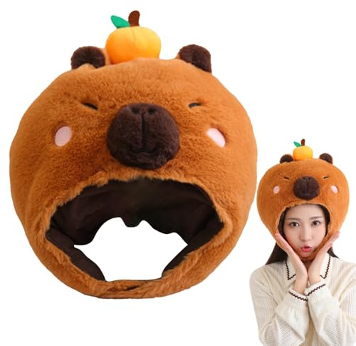 Tiermützen für Erwachsene, Tiermützen für – Warmtier-Baft, vielseitig, Neuheit, leichtes Cosplay-Kostüm für Damen, Herren, Teenager, Mädchen, Mädchen