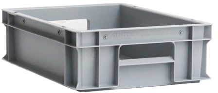ALUTEC Kunststoffbehälter (11 Liter, 40x30x12 cm, kälte- und hitzebeständig, geschlossen, platzsparend, stapelbar, lebensmittelecht, Aufbewahrungsbox) 75038