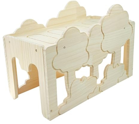 Sharplace Hasenhaus, Lebensraum-Dekoration, Versteck, Hütte, kleine Haustiere, Aktivitätsspielzeug, Hamsterversteck für Kaninchen, Chinchilla, Frettchen, Style I