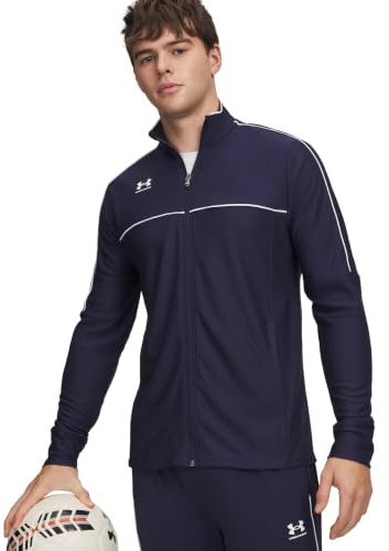 Under Armour M Challenger träningsjacka – långärmad – toppar – midnatt marinblå/vit – storlek: SM