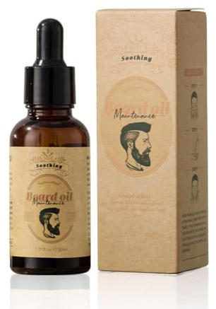 Beard Growth Oil for Men, 30ML Beard Oil to Promote Beard Growth, Softens and Strengthens with Natural Oils – Ideal for Beard Care and Gifts for Men