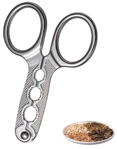Stainless Steel Nutcracker Tool, Multi-Function Pistachio and Walnut Sheller Opener, Kitchen Utensil, Nut Sheller for Cooking Enthusiasts